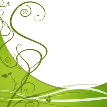 Green leaf nature vine background Stock Illustration
