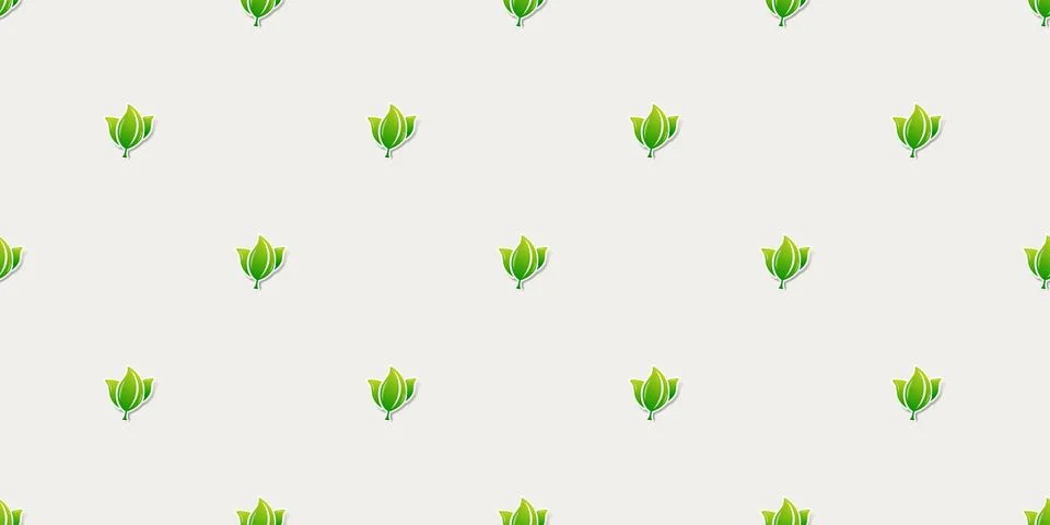 Green Leaf Pattern Background Design, Rows of Many Leaves, Texure, Wallpape.. Illustrazione stock