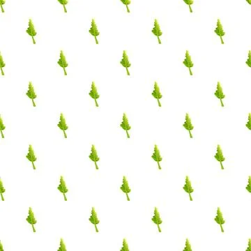 Green leaf pattern creating seamless natural background Stock Illustration