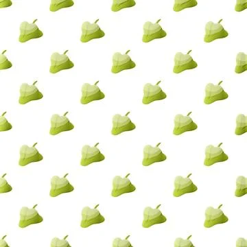 Green leaf pattern creating a seamless background texture Stock Illustration