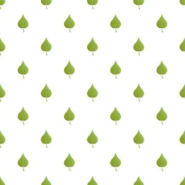 Green leaf pattern creating seamless natural background Illustrazione stock