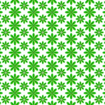 Green leaf pattern design Stock Illustration