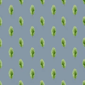 Green leaf pattern design for textile and wrapping paper uses in various cr.. Stock Illustration