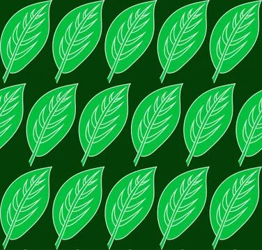 Green leaf pattern 스톡 일러스트