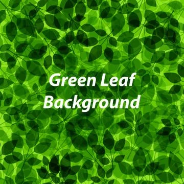 Green leaf pattern Stock Illustration