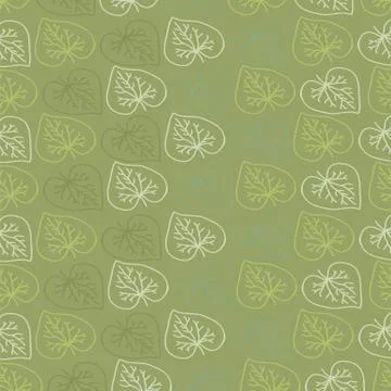 Green leaf pattern Stock Illustration