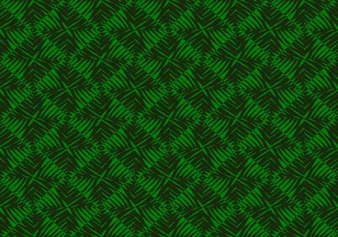 Green Leaf Pattern Mosaic Tiles Design Art for Backgrounds. Seamless Pattern Illustrazione stock
