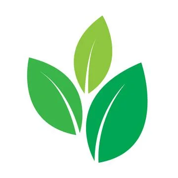 Green leaf pattern in nature icon isolate,leaves icon Stock Illustration