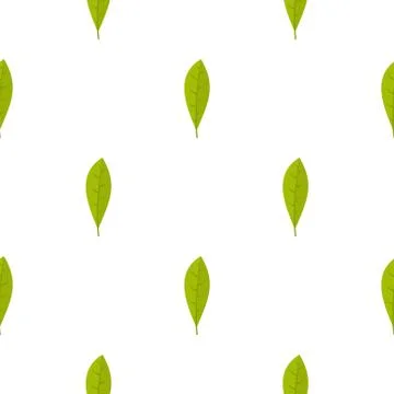 Green leaf pattern seamless 库存插图