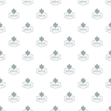 Green leaf pattern vector seamless Stock Illustration