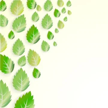 Green leaf presentation Illustrazione stock