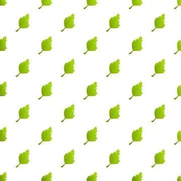 Green leaf seamless pattern creating nature background Illustrazione stock