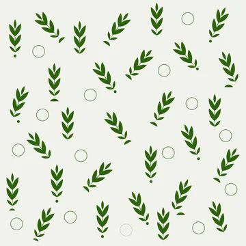Green leaf seamless pattern vector design イラスト素材