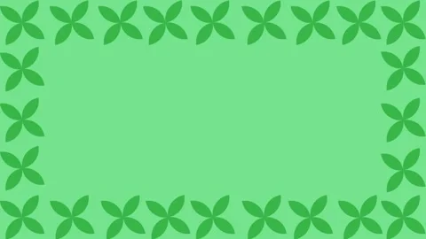 Green leaf square frame Stock Footage 249336242