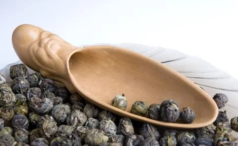 Green leaf tea Stock Photos