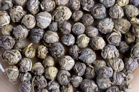 Green leaf tea Stock Photos