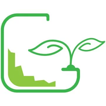 Green Leaf Vector Graphics Design Illustrazione stock