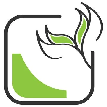 Green Leaf Vector Graphics Design Illustrazione stock