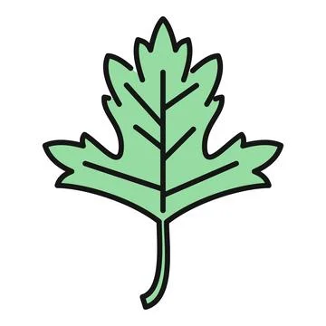 Green leaf vector icon representing nature and environment イラスト素材