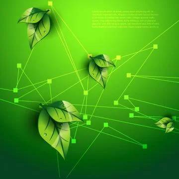 Green leaf vector Stock Illustration