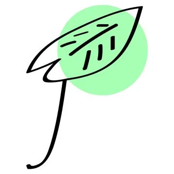 Green leaf vector illustration Stock Illustration