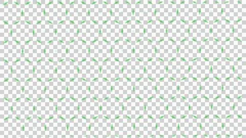 Green Leaf Vector Pattern in Diagonal Rows Illustrazione stock