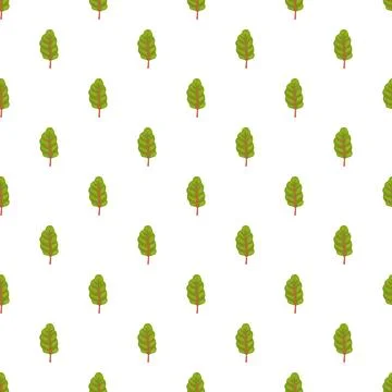 Green leaf vegetable pattern on white background 库存插图