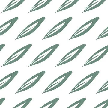 Green leaf on white background simple seamless pattern, wallpaper wrapping te Stockillustratie