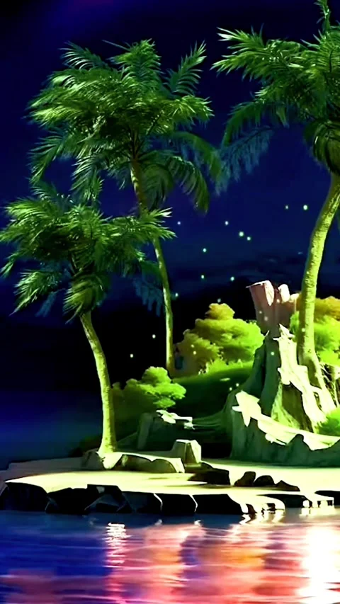 Green leafed trees swaying in the wind Stock Footage 252453752