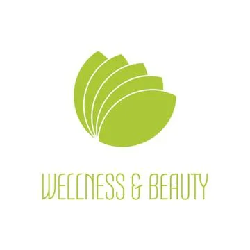 Green leafs icon Illustrazione stock