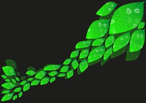 Green leafs Stock Illustration