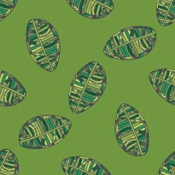 Green Leafs seamless Pattern Stock Illustration