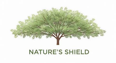 Green leafy tree illustration with dense foliage and wide canopy representi.. Stock Illustration