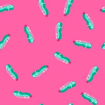 Green leafy vegetable diarrhea isometric icon seamless pattern Stock Illustration