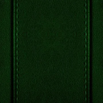 Green leather background Stock Photos