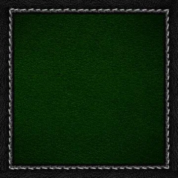 Green leather background Stock Photos