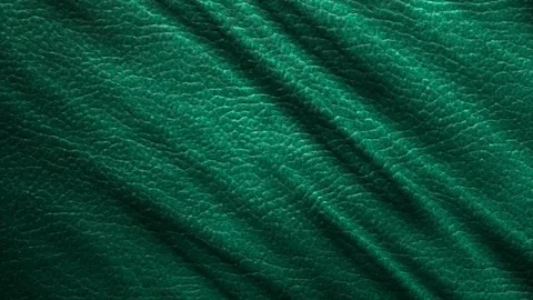 Green leather background is waving.  Stock Footage 108472603