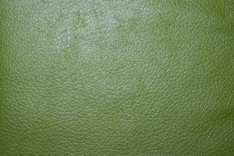 Green leather material texture closeup Stock Photos