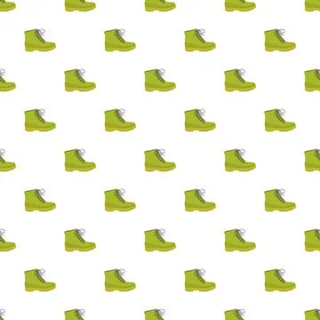 Green leather shoe pattern seamless 스톡 일러스트