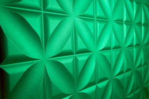 Green leather texture. able to use as a background Stock Photos
