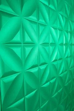 Green leather texture. able to use as a background Stock Photos