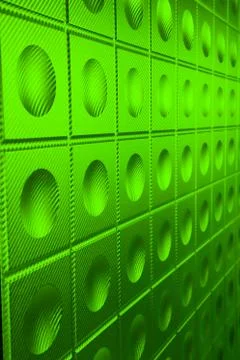 Green leather texture. able to use as a background Stock Photos