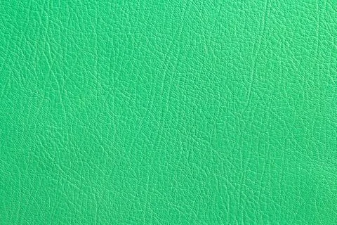 Green leather texture background Stock Photos