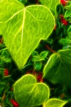 Green leaves abstract Stock Illustration