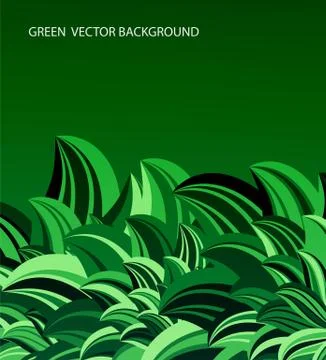 Green leaves abstract vector Stock Illustration