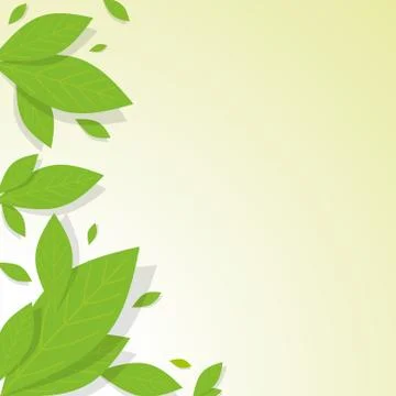 Green Leaves Background Stock Illustration