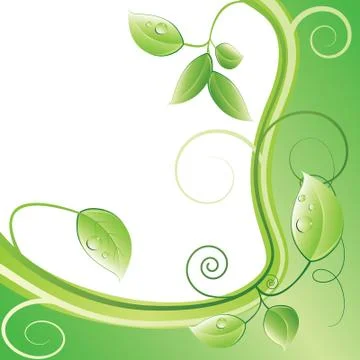 Green leaves background Stock Illustration