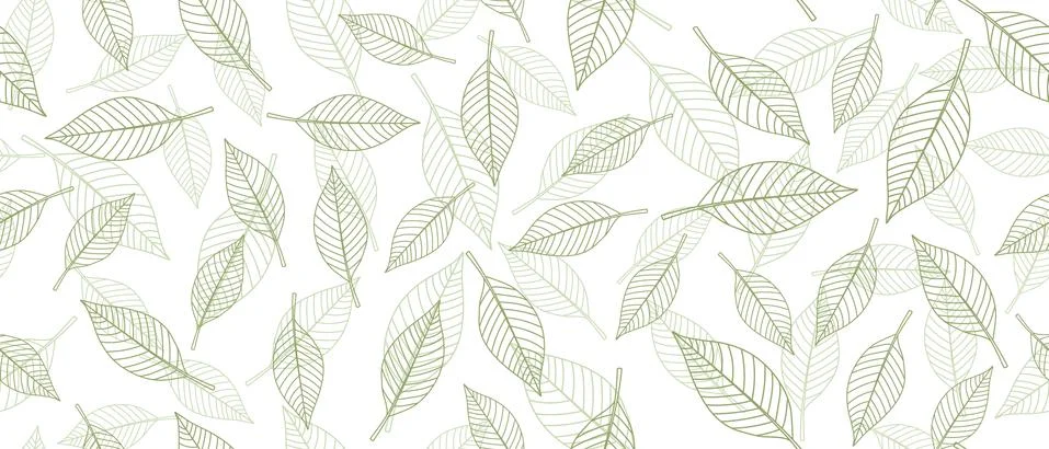 Green leaves background Stock Illustration