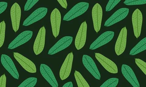 Green leaves Background Patterns Illustrazione stock