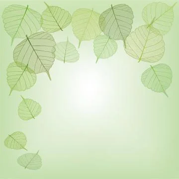 Green leaves with copy space Stock-Illustration